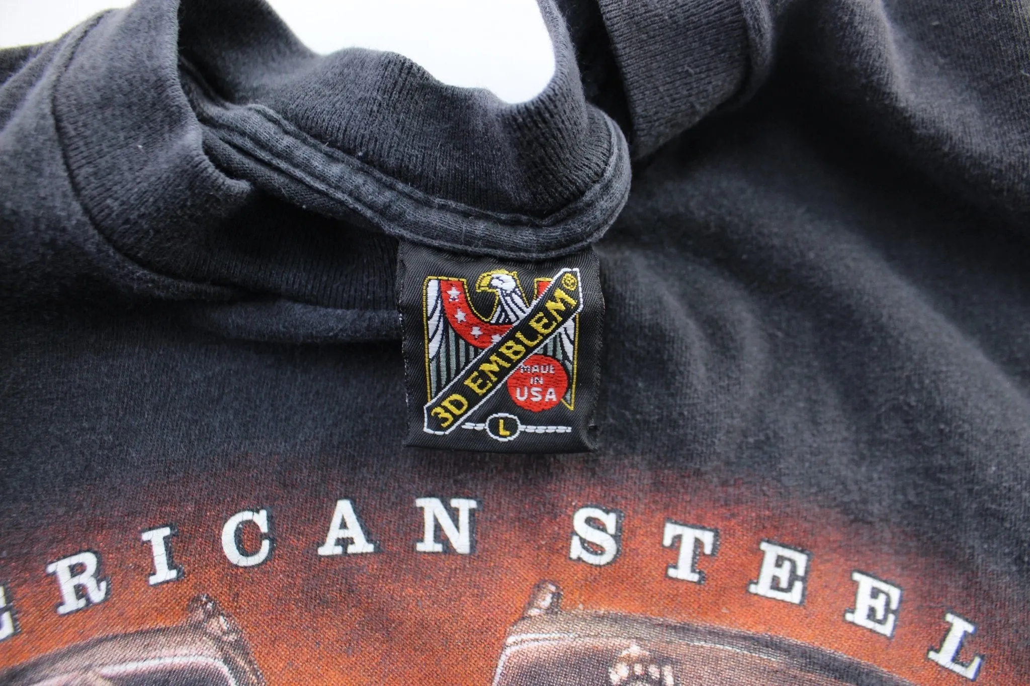 1993 Harley Davidson Motorcycles 3D Emblem Santa Barbara, California T-Shirt