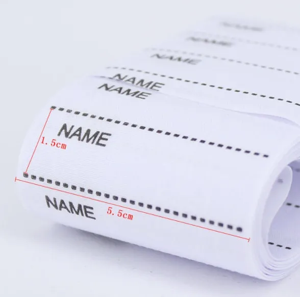 200 Pcs Iron On Labels - Custom Clothing Fabric Label Name Tag Handmade Design -Personalized Iron on Tags - Daycare Name Labels School Camps