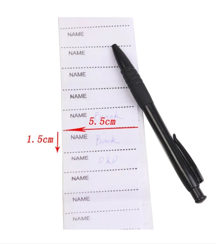 200 Pcs Iron On Labels - Custom Clothing Fabric Label Name Tag Handmade Design -Personalized Iron on Tags - Daycare Name Labels School Camps