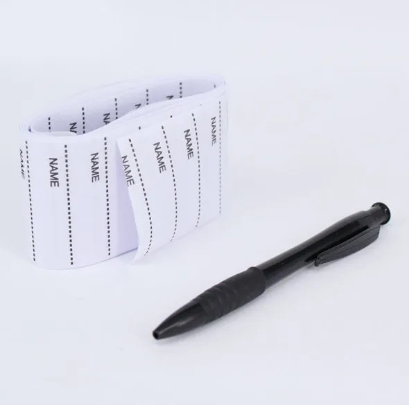 200 Pcs Iron On Labels - Custom Clothing Fabric Label Name Tag Handmade Design -Personalized Iron on Tags - Daycare Name Labels School Camps