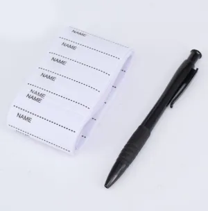 200 Pcs Iron On Labels - Custom Clothing Fabric Label Name Tag Handmade Design -Personalized Iron on Tags - Daycare Name Labels School Camps