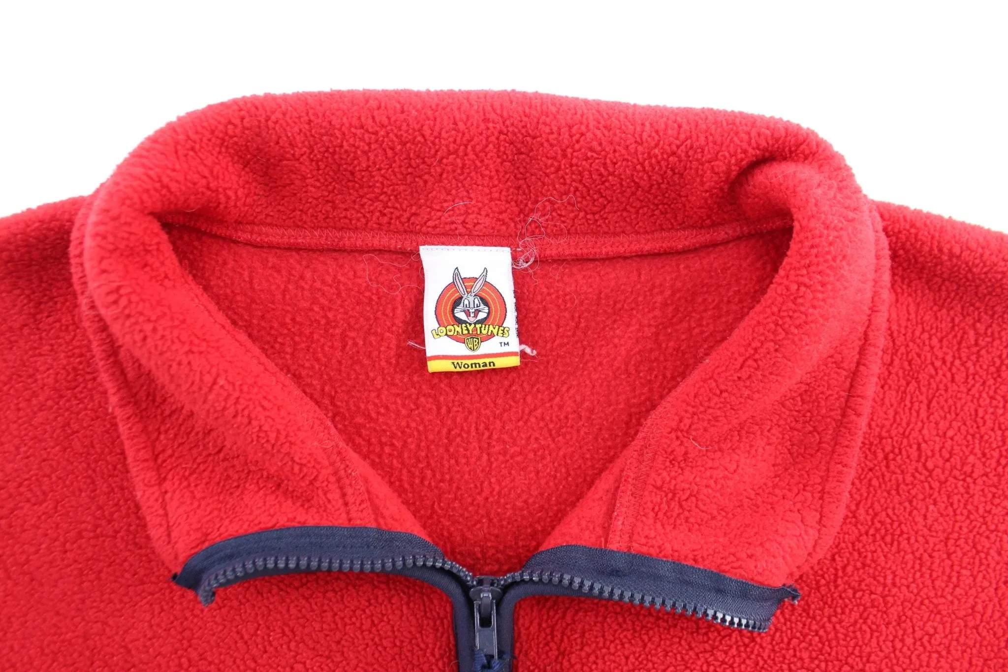 2001 Looney Tunes Embroidered Tweety Fleece Pullover