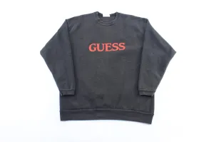 90's Guess Logo Black Sweatshirt