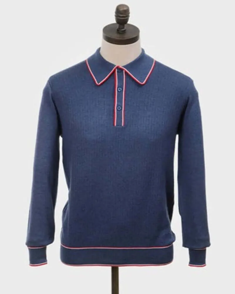 Art Gallery Clothing ISLEY Polo Mid Blue