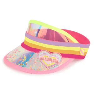 Billieblush Girls Iridescent and Neon Glittered Visor