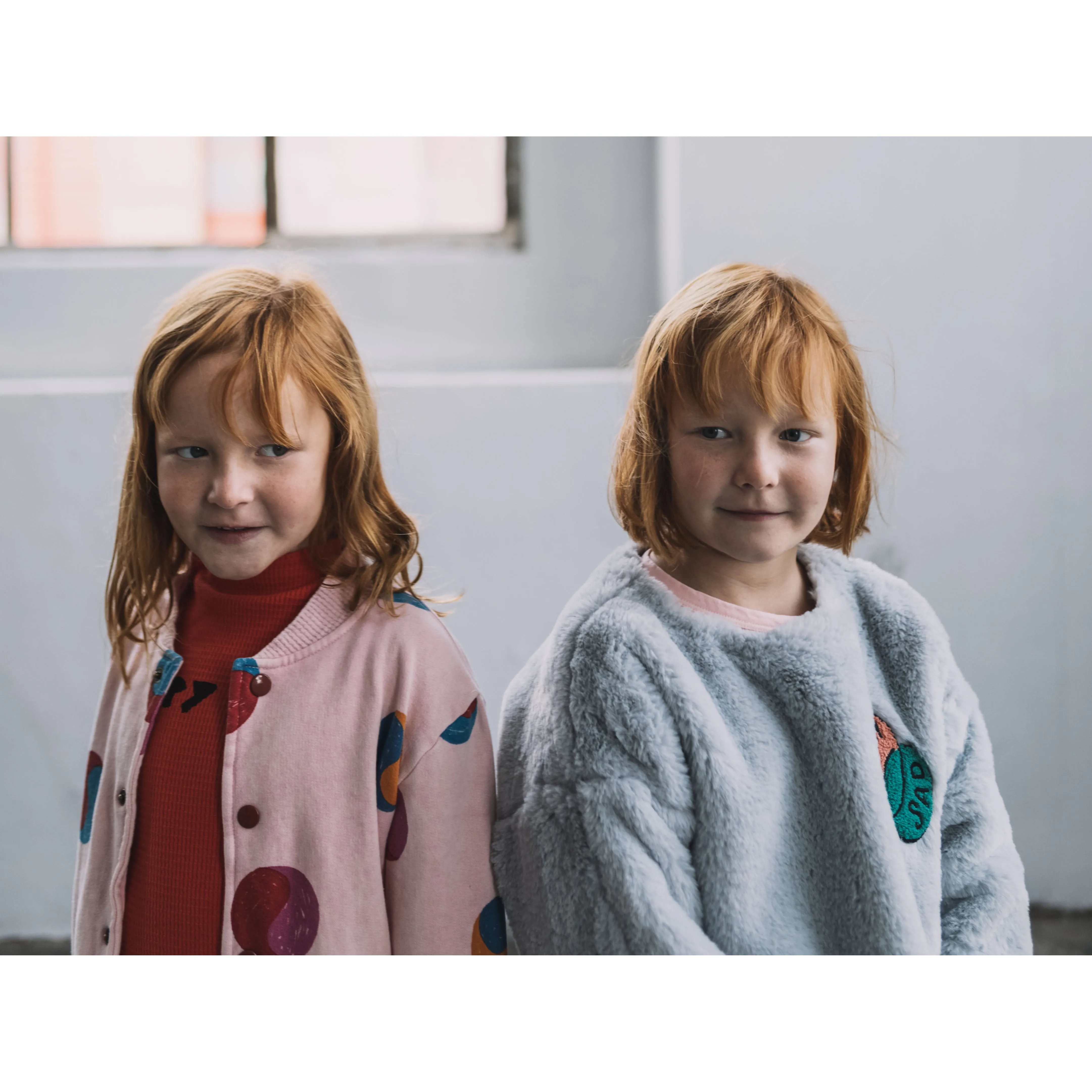 Bobo Choses Sweatshirt Happy Sad Faux Fur