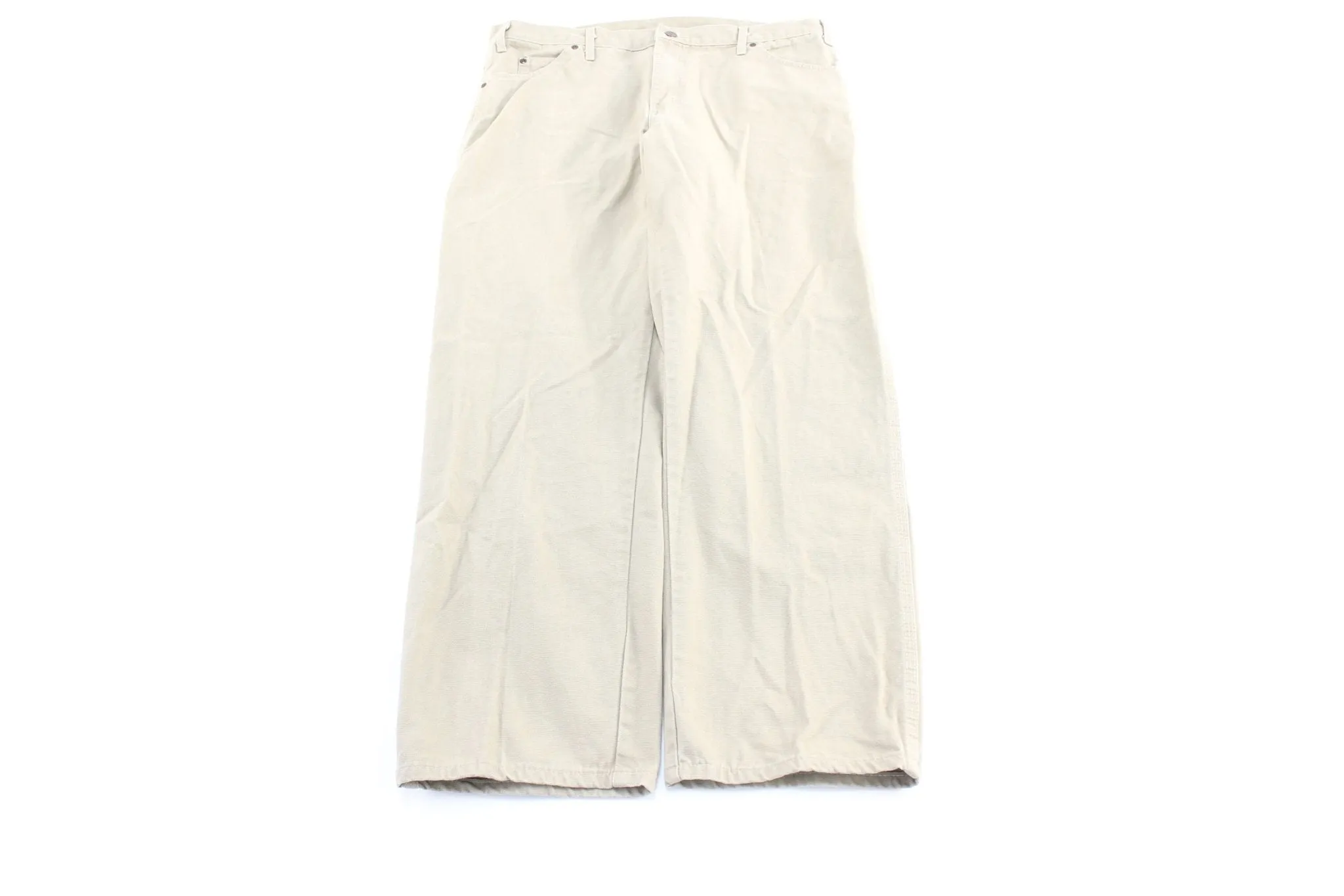 Dickie's Logo Patch Light Beige Carpenter Pants