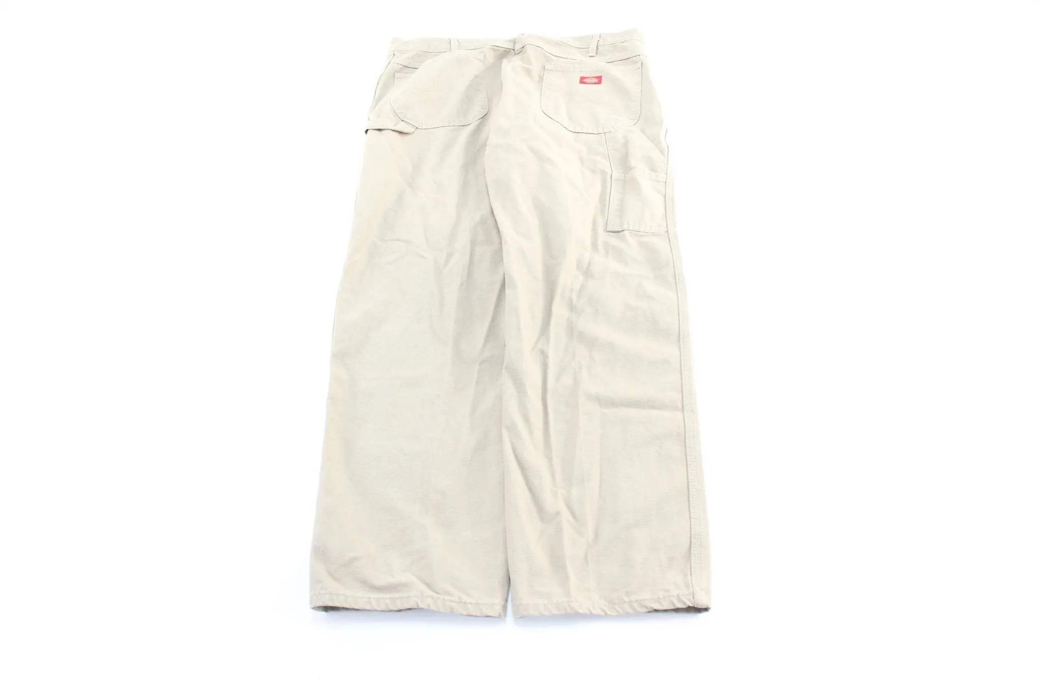 Dickie's Logo Patch Light Beige Carpenter Pants